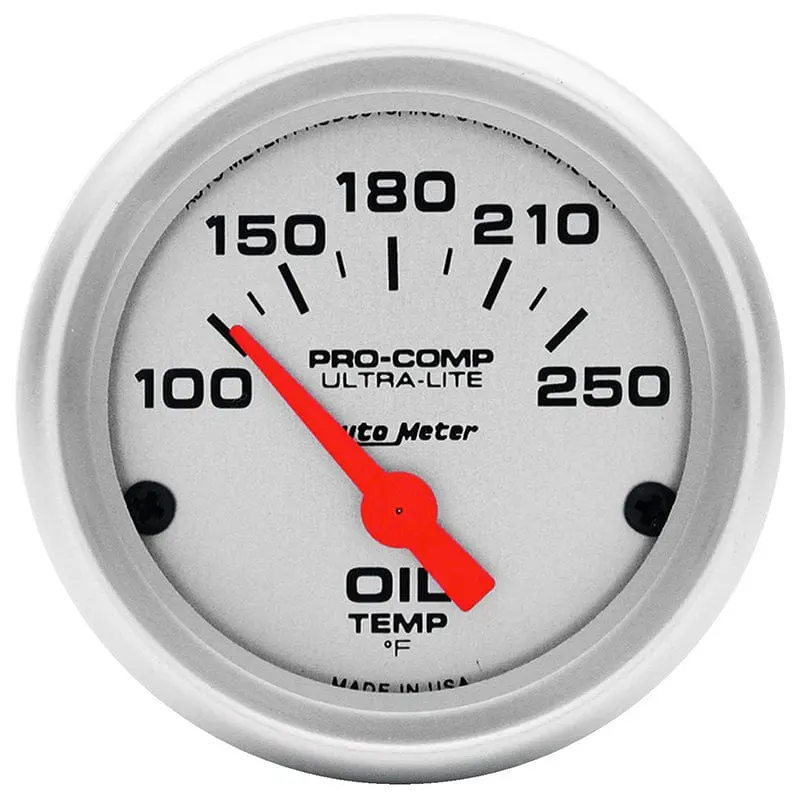 Ultra-Lite Oil Temperature Gauge — Analog 2-1/16" Dial (Au4347) 1
