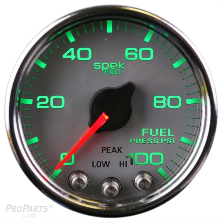 Autometer Spek-Pro Analog Gauge – 2-1/16-Inch High-Contrast Dial 1