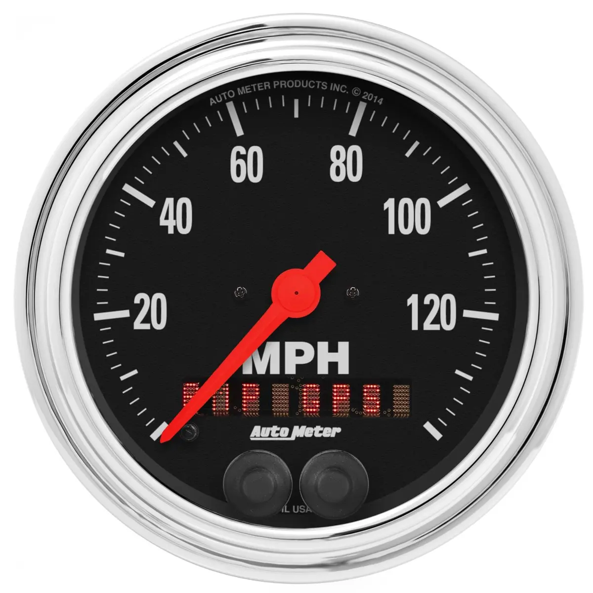 Autometer Traditional Chrome Speedometer – 5-Inch Analog Gauge 1
