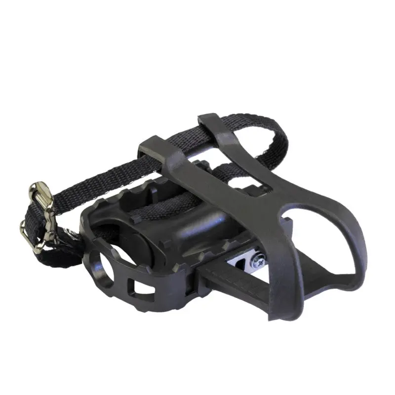Azur Grip+ Pedals With Toe Clips 1