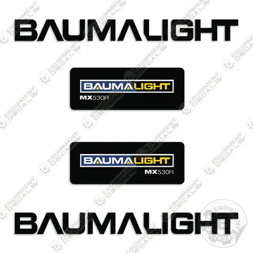 Fits Baumalight Mx530r Decal Kit Brush Mulcher 1