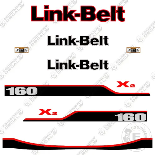Fits Link-Belt 160X2 Decal Kit Excavator 1