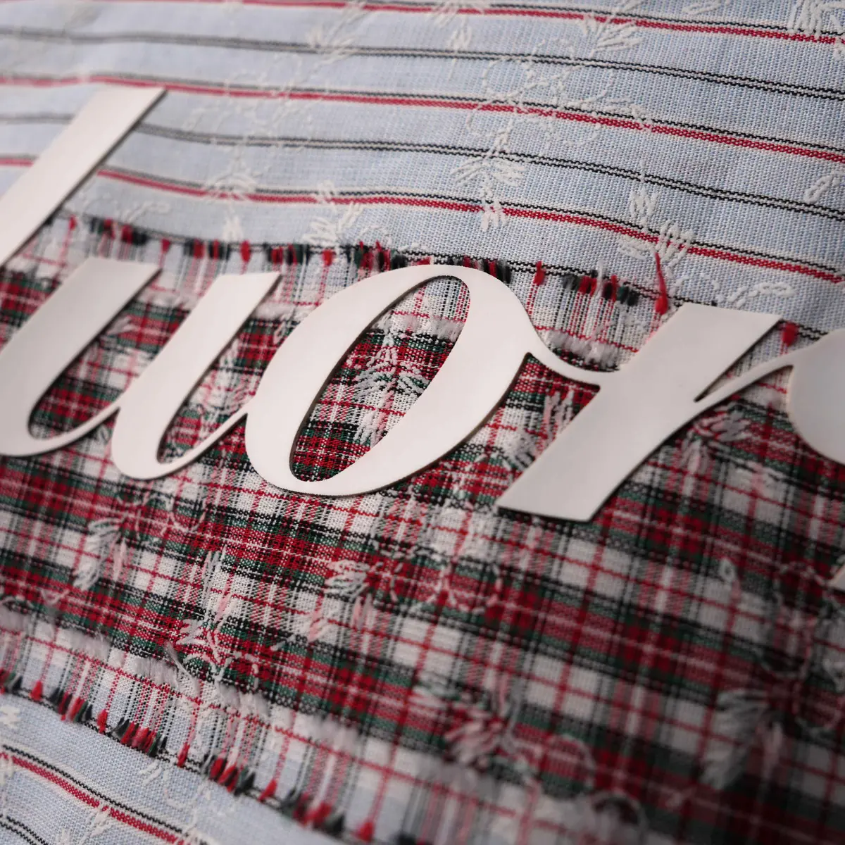Red Plaid And Petals Shirt 4