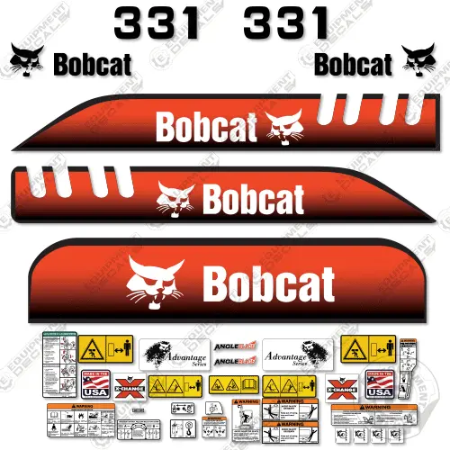 Fits Bobcat 331D Decal Kit Mini Excavator 1