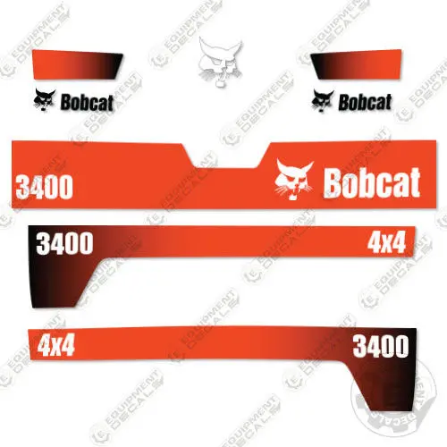 Fits Bobcat 3400 4X4 Utility Vehicle Replacement Decals 2010 1