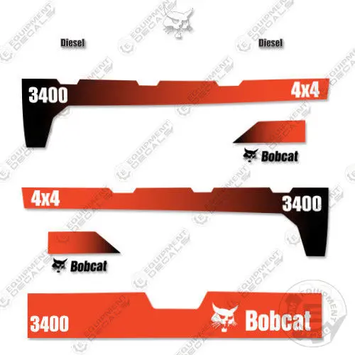 Fits Bobcat 3400 4X4 Utility Vehicle Replacement Decals 2015+ 1