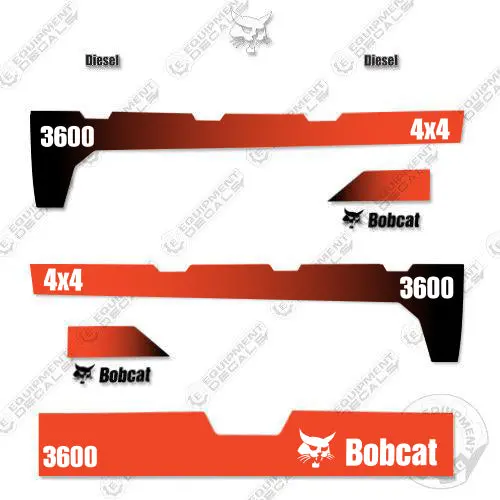 Fits Bobcat 3600 4X4 Utility Vehicle Replacement Decals 2015+ 1