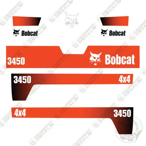Fits Bobcat 3450 4X4 Utility Vehicle Replacement Decals 2010 1
