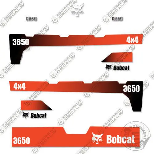 Fits Bobcat 3650 Decal Kit 4X4 Utility Vehicle 2015+ 1
