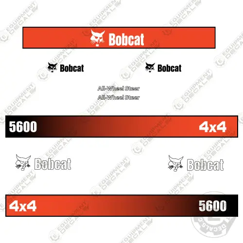 Fits Bobcat 5600 Tool Carrier 4X4 Utility Vehicle Decal Kit 1