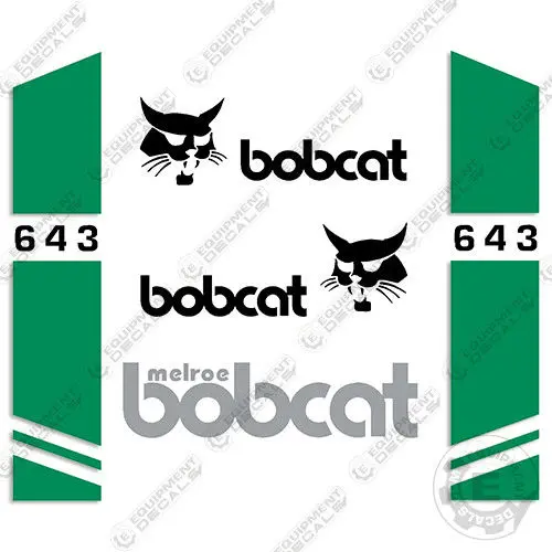 Fits Bobcat 643 Skid Steer Decal Kit 1