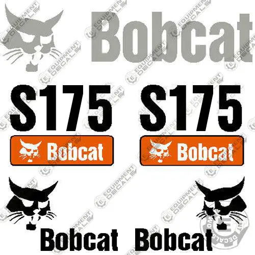 Fits Bobcat S-175 Skid Steer Decal Kit 1