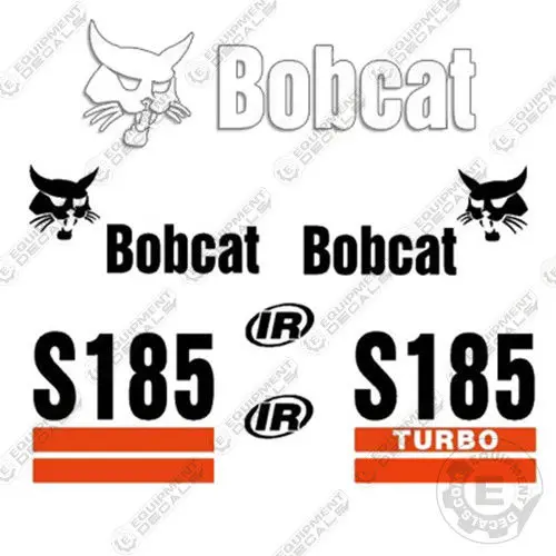 Fits Bobcat S-185 Turbo Skid Steer Decal Kit 1