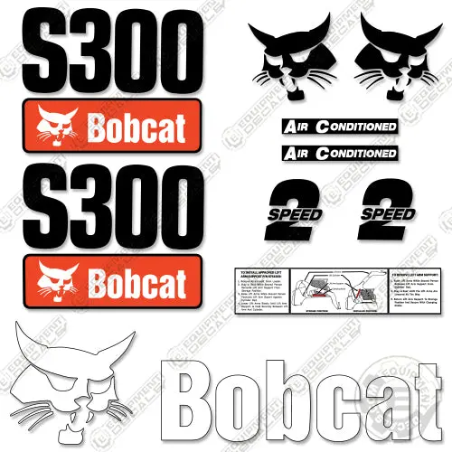 Fits Bobcat S 300 Skid Steer Decal Kit 1