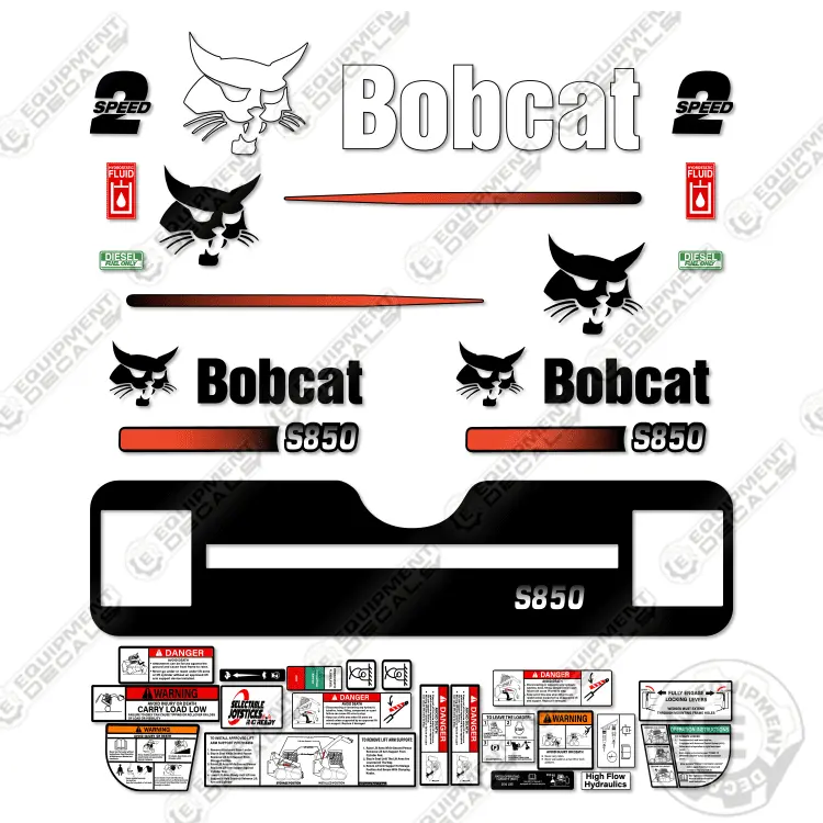 Fits Bobcat S-850  Decal Kit Skid Steer M-1 1
