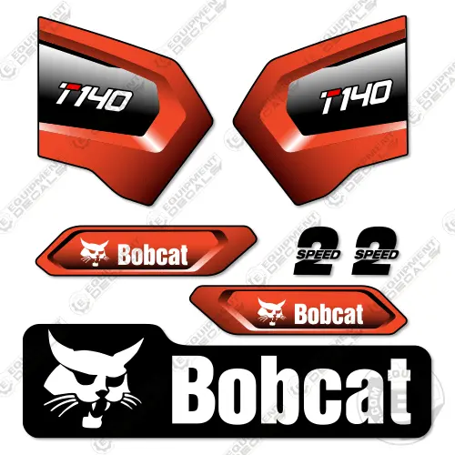 Fits Bobcat T140 Track Loader Decal Kit - Custom 1