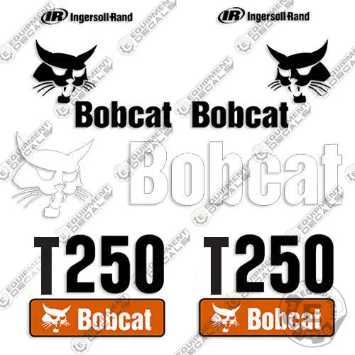 Fits Bobcat T250 Decal Kit Skid Steer 1