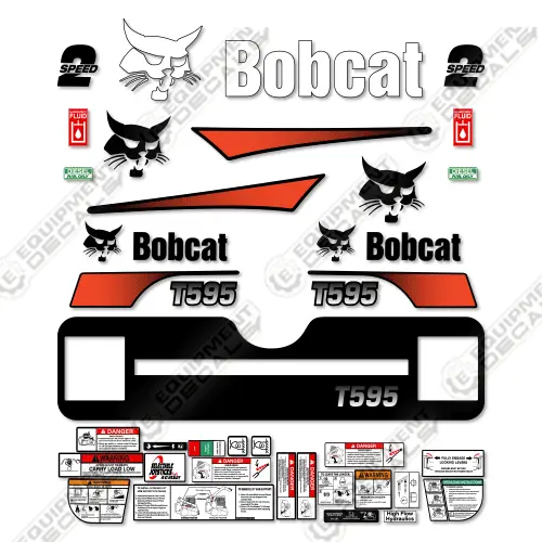 Fits Bobcat T-595 Decal Kit Track Loader M-2 1