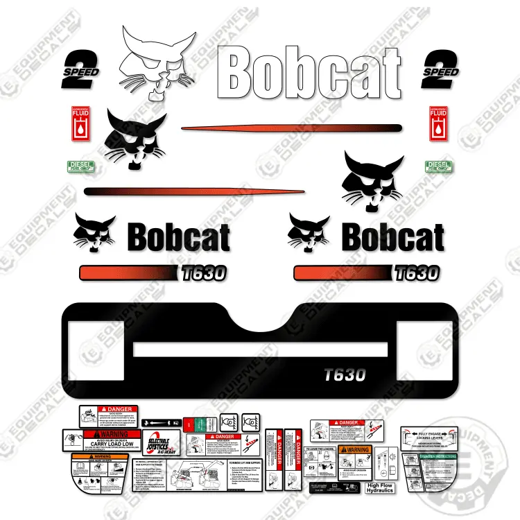 Fits Bobcat T-630 Decal Kit Track Loader M-1 1