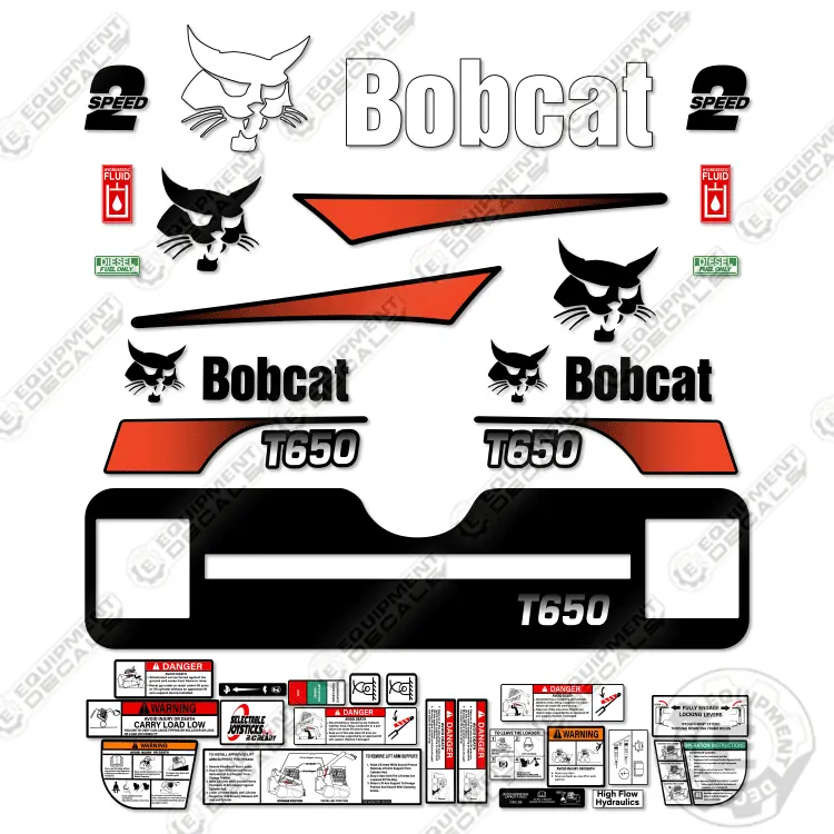 Fits Bobcat T-650 Decal Kit Track Loader M-2 1