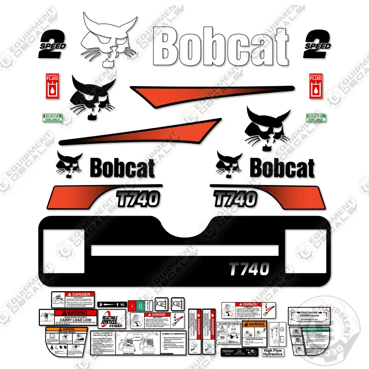 Fits Bobcat T-740 Decal Kit Track Loader M-2 1
