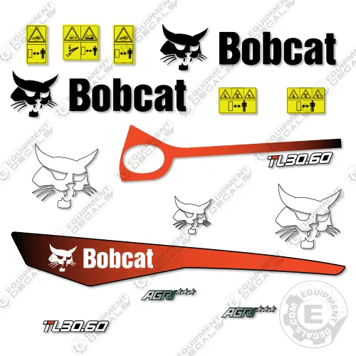 Fits Bobcat Tl30.60 Decal Kit Telehandler 1