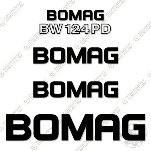 Fits Bomag Bw124pd Decal Kit Drum Roller 1