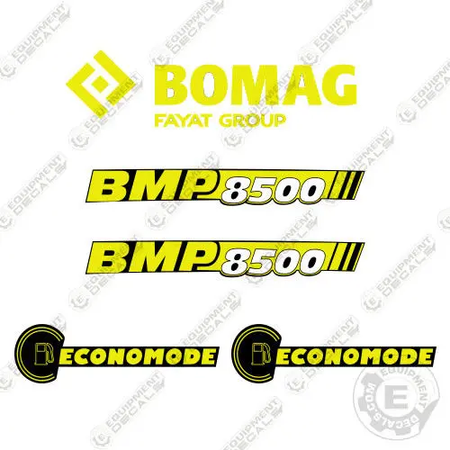 Fits Bomag Bmp 8500 Walk Behind Roller Decal Kit 2018 1