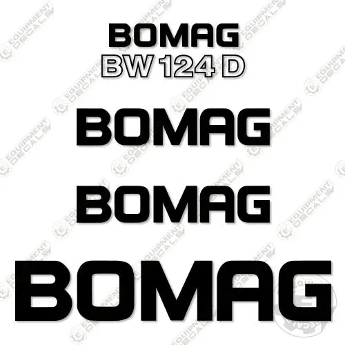 Fits Bomag Bw124d Decal Kit Drum Roller 1