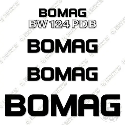 Fits Bomag Bw124pdb Decal Kit Drum Roller 1