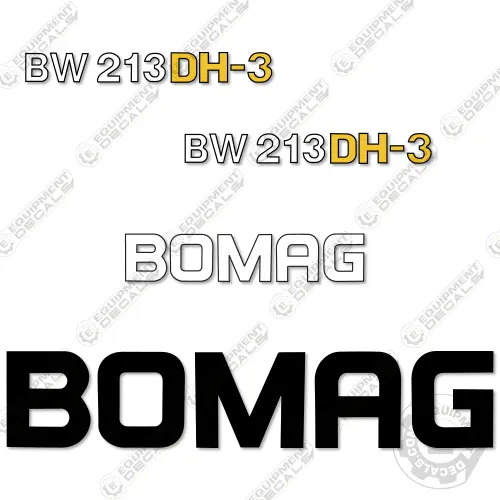 Fits Bomag Bw213 Dh-3 Decal Kit Roller 1
