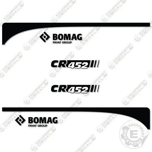 Fits Bomag Cr452 Decal Kit Asphalt Paver 1