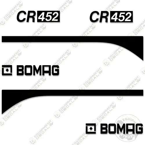 Fits Bomag Cr452 Decal Kit Asphalt Paver 1