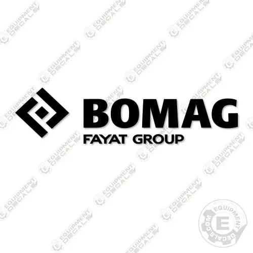 Fits Bomag Logo Decal Kit 15" (Set Of 2) 1