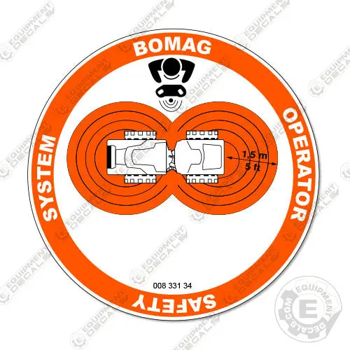 Fits Bomag Operator Safety Systems Decal 1