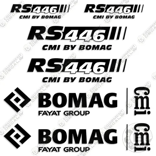 Bomag  Rs 446 Decal Kit Soil Stabilizer 1