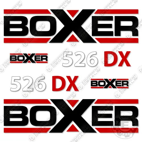 Fits Boxer 526Dx Decal Kit Standing Skid Steer 1