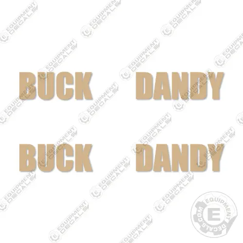 Fits Buck Dandy Decal Kit Trailer (Set Of 2) 1