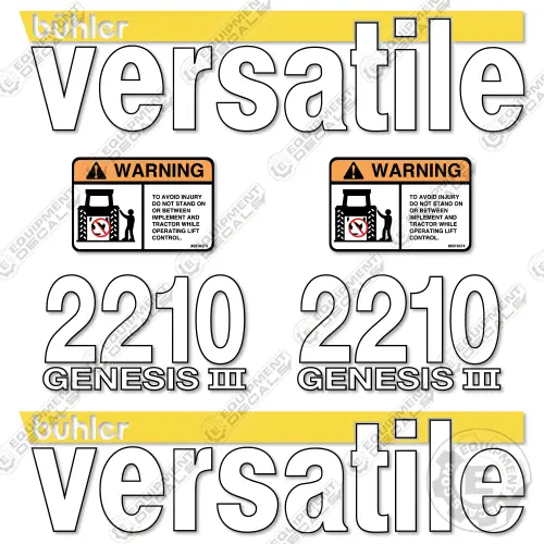 Fits Buhler Versatile 2210 Genesis 3 Decal Kit Tractor 1