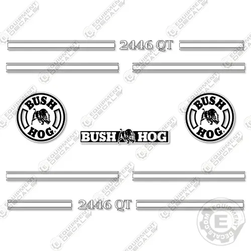 Fits Bush Hog 2446 Qt Decal Kit Front End Loader 1