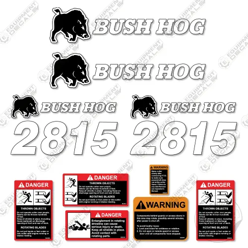Fits Bush Hog 2815 Flex Wing Rotary Cutter Replacement Decals 1