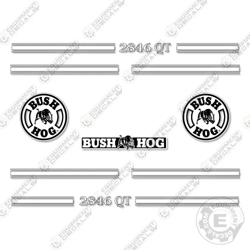 Fits Bush Hog 2846 Qt Decal Kit Front End Loader 1