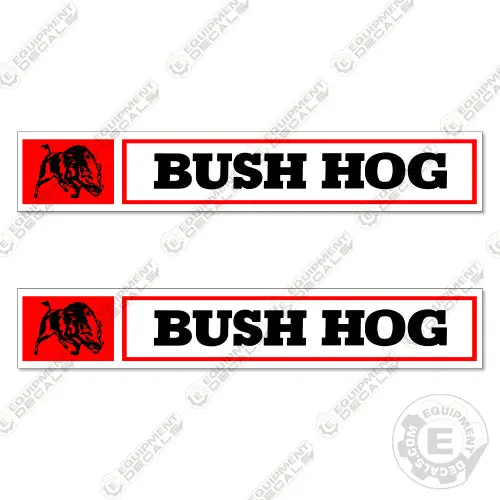 Fits Bush Hog 3004 Decal Kit Blade Box 1