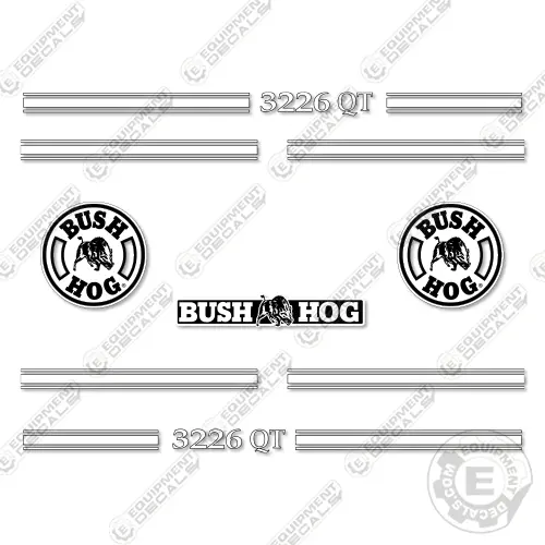 Fits Bush Hog 3226 Qt Decal Kit Front End Loader 1