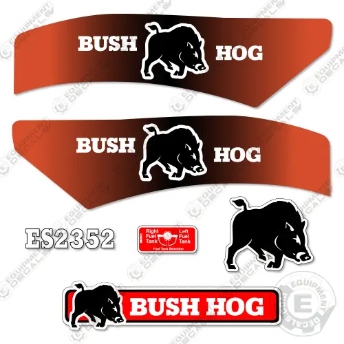 Fits Bush Hog Es2352 Decal Kit Mower 1