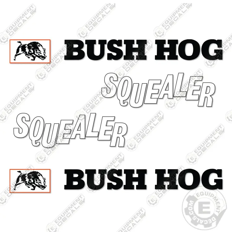 Fits Bush Hog Squealer Decal Kit Rotary Cutter 1