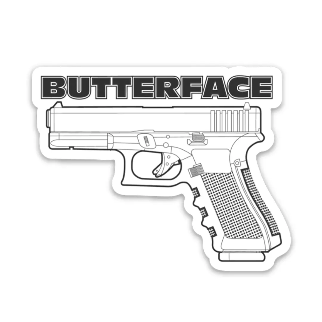 Butterface Sticker 1