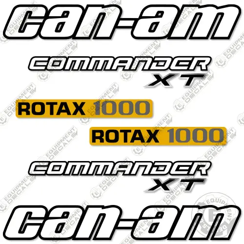 Fits Can-Am Commander Xt Rotax 1000 Decal Kit Utility Vehicle 1
