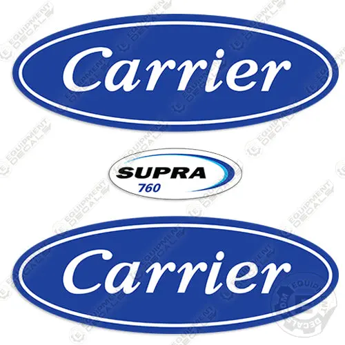 Fits Carrier Supra 760 Decal Kit Refrigeration Unit 1