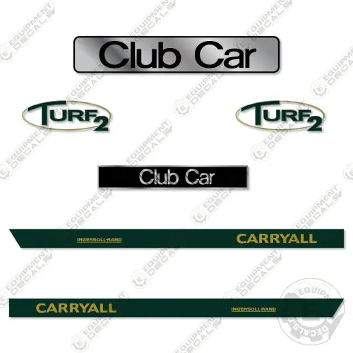 Fits Club Car Carryall Turf2 Decal Kit Golf Cart 1